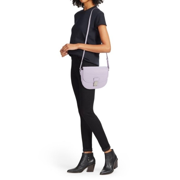 NEW 3.1 Phillip Lim Lavender Pashli Leather Saddle Bag - Picture 2 of 9